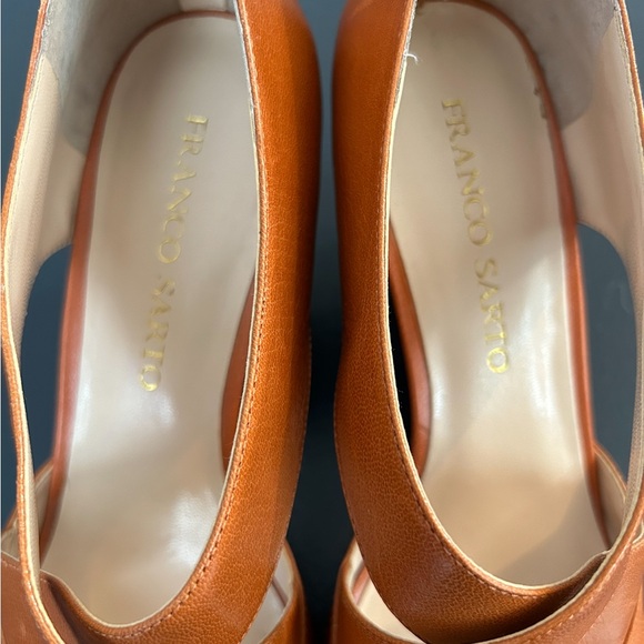 FRANCO SARTO WEDGE STACKED HEELS, SZ 8 US - Picture 4 of 11